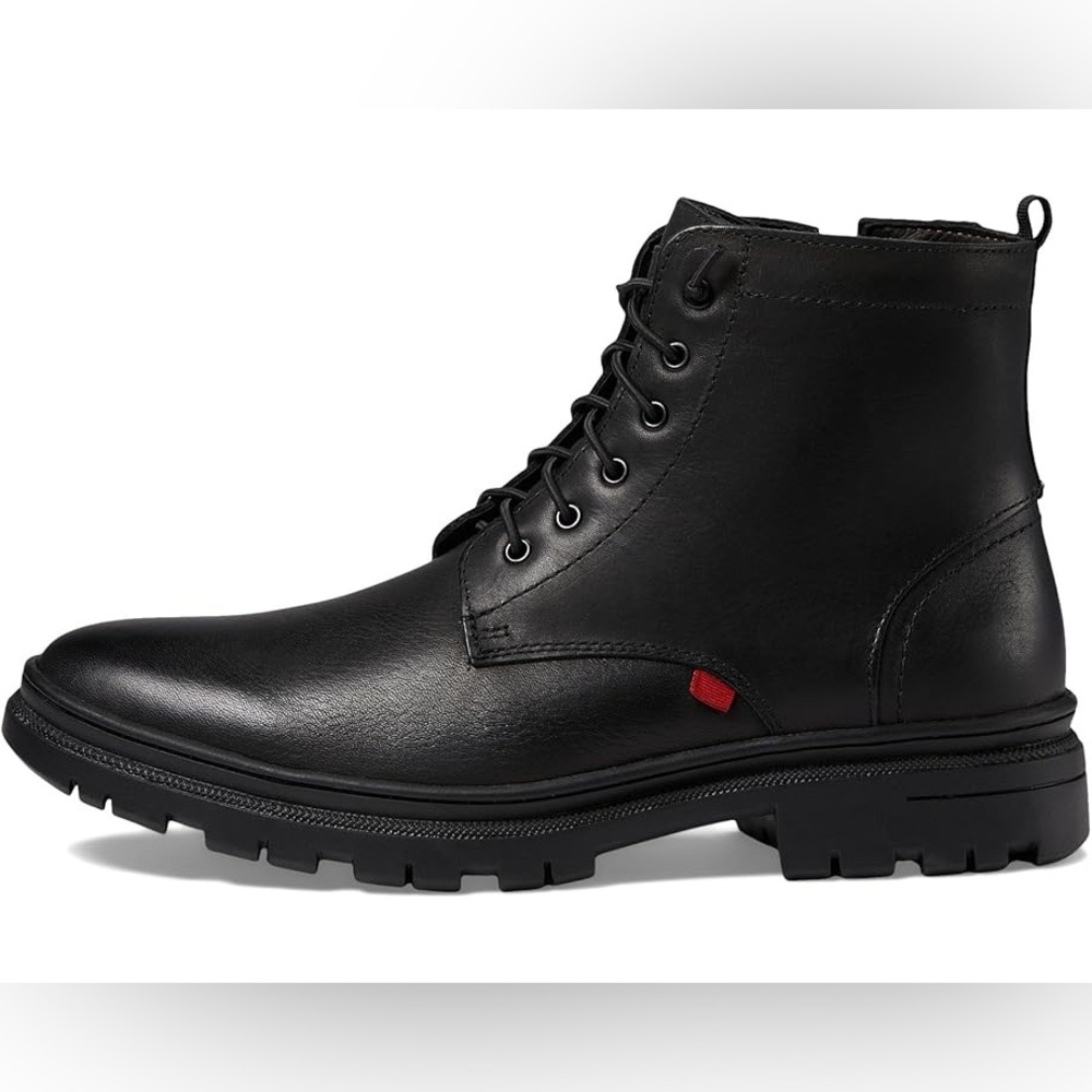 Marc Joseph New York Men’s Luxury Lace Up Lug Boot Ankle in black, size 9
